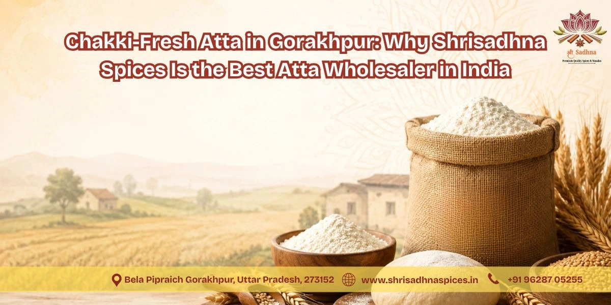 Chakki-Fresh Atta in Gorakhpur: Why Shrisadhna Spices Is the Best Atta Wholesaler in India</