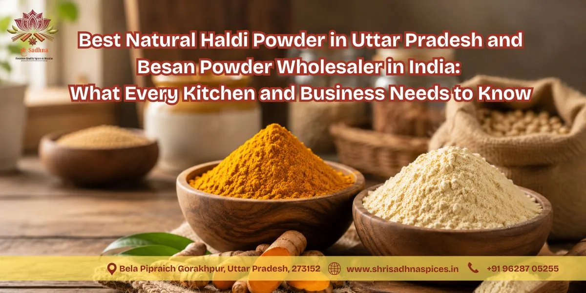 Best Natural Haldi Powder in Uttar Pradesh and Besan Powder Wholesaler in India: What Every Kitchen and Business Needs to Know</